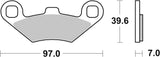 SBS FRICTION - Ceramic Front / Rear Brake Pads - 716HF-