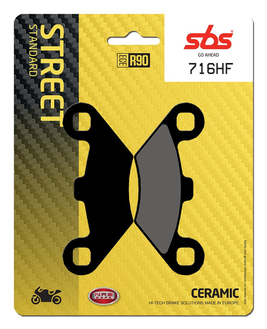 SBS FRICTION - Ceramic Front / Rear Brake Pads - 716HF-