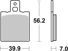 SBS FRICTION - Racing Sinter Front / Rear Off Road Brake Pads (SBS 164) - 718RSI-
