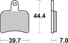 SBS FRICTION - Carbon Tech Racing Rear Brake Pads - 719RQ-