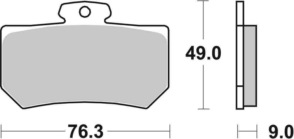 SBS FRICTION - Carbon Tech Racing Rear Brake Pads - 720RQ-