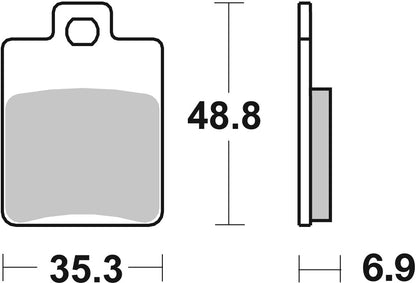 SBS FRICTION - Ceramic Front / Rear Brake Pads (SBS 142) - 724HF-