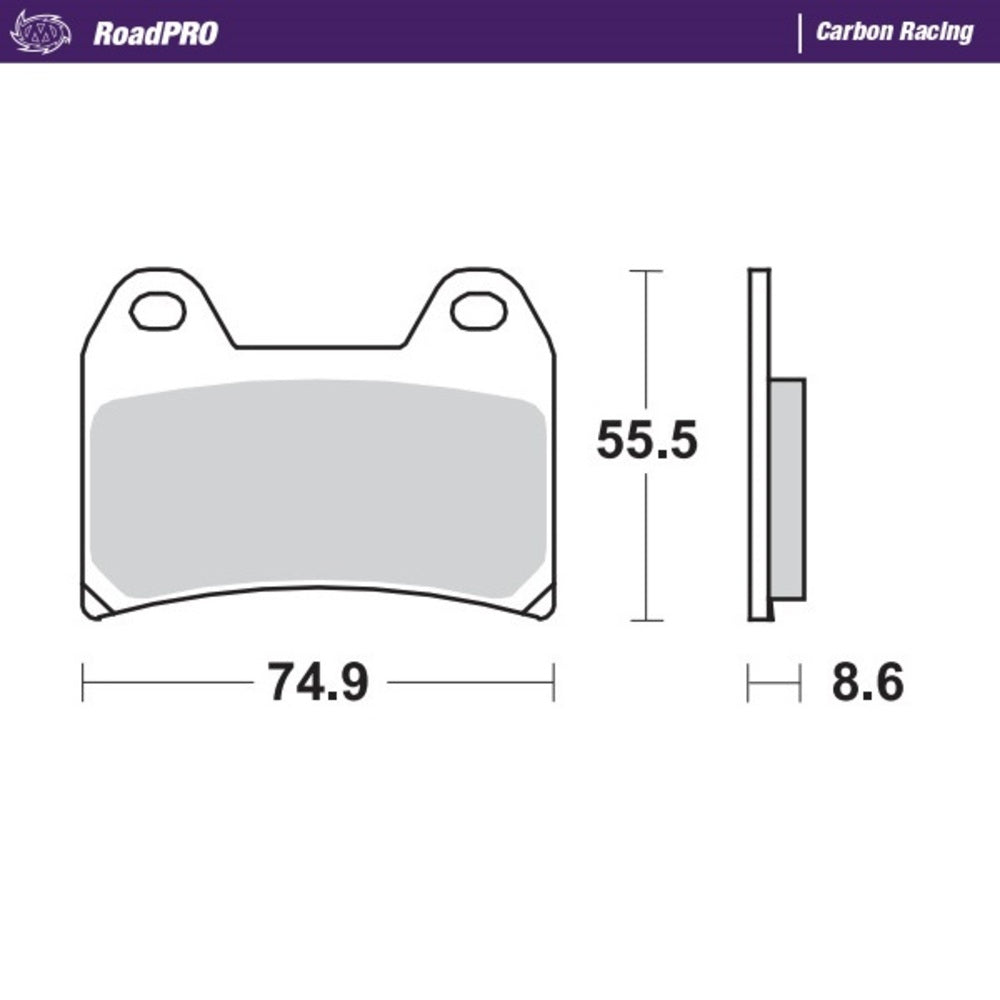 Moto-Master RoadPRO Carbon Racing Brake Pad (FD0221)