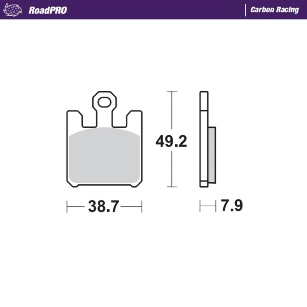 Moto-Master RoadPRO Carbon Racing Brake Pad (FD0352)