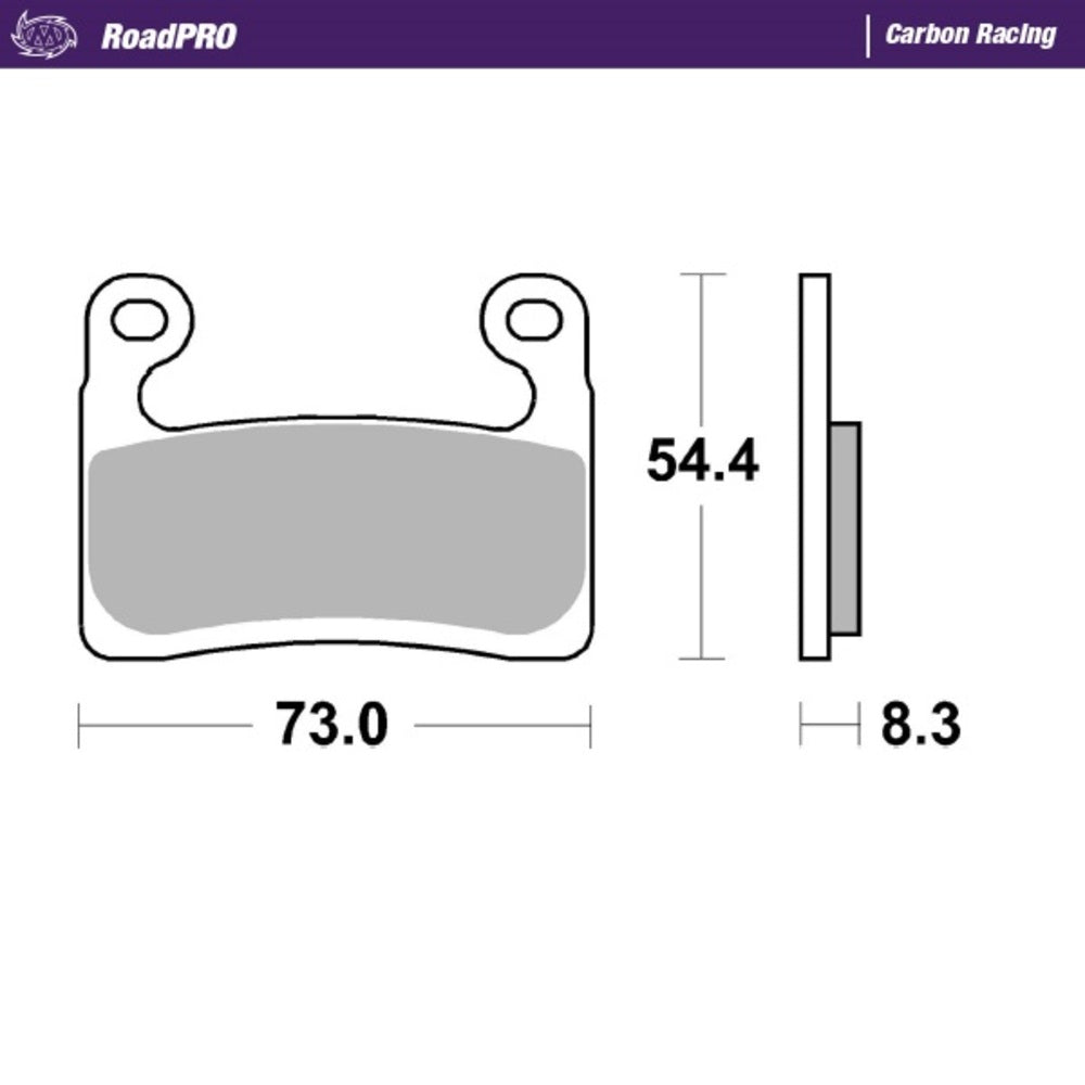 Moto-Master RoadPRO Carbon Racing Brake Pad (FD0540)