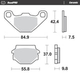 Moto-Master RoadPRO Ceramic Brake Pad (FD0073)