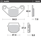 Moto-Master RoadPRO Ceramic Brake Pad (FD0085)