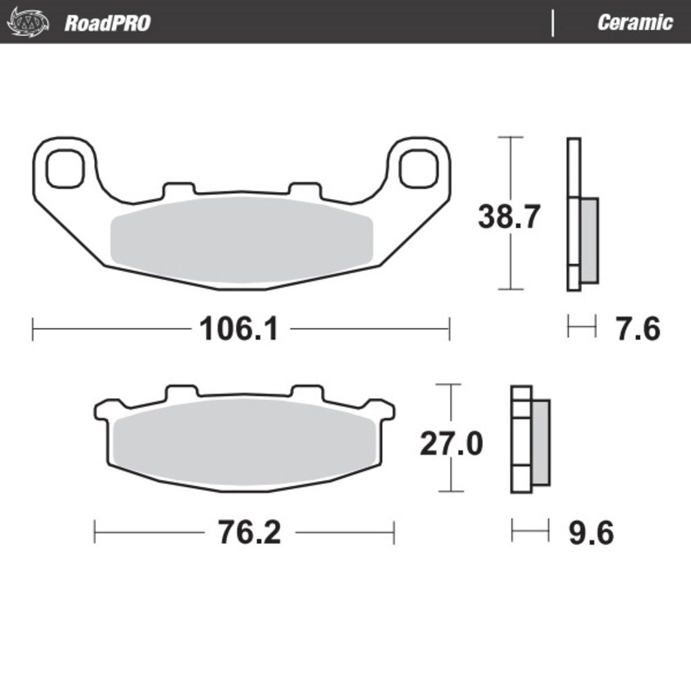 Moto-Master RoadPRO Ceramic Brake Pad (FD0138)