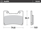 Moto-Master RoadPRO Ceramic Brake Pad (FD0191)