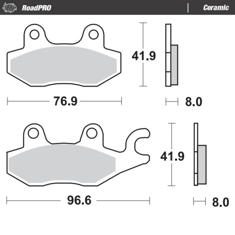 Moto-Master RoadPRO Ceramic Brake Pad (FD0163)
