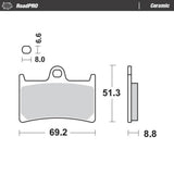 Moto-Master RoadPRO Ceramic Brake Pad (FD0190)