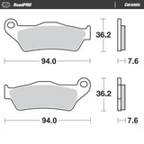Moto-Master RoadPRO Ceramic Brake Pad (FD0186)