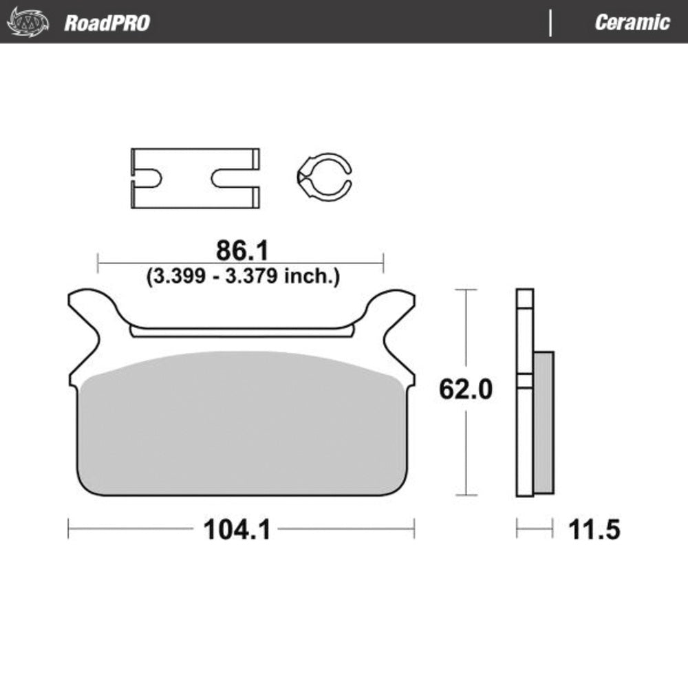 Moto-Master RoadPRO Ceramic Brake Pad (FD0149)