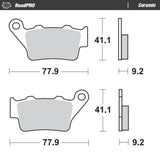 Moto-Master RoadPRO Ceramic Brake Pad (FD0206)
