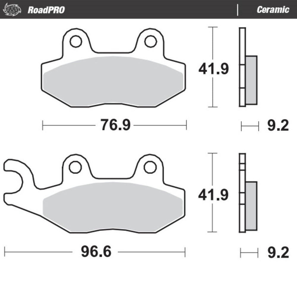 Moto-Master RoadPRO Ceramic Brake Pad (FD0230)
