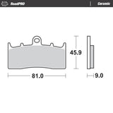 Moto-Master RoadPRO Ceramic Brake Pad (FD0319)