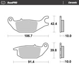Moto-Master RoadPRO Ceramic Brake Pad (FD0331)