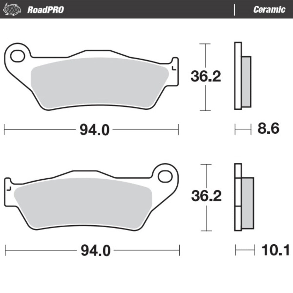 Moto-Master RoadPRO Ceramic Brake Pad (FD0229)