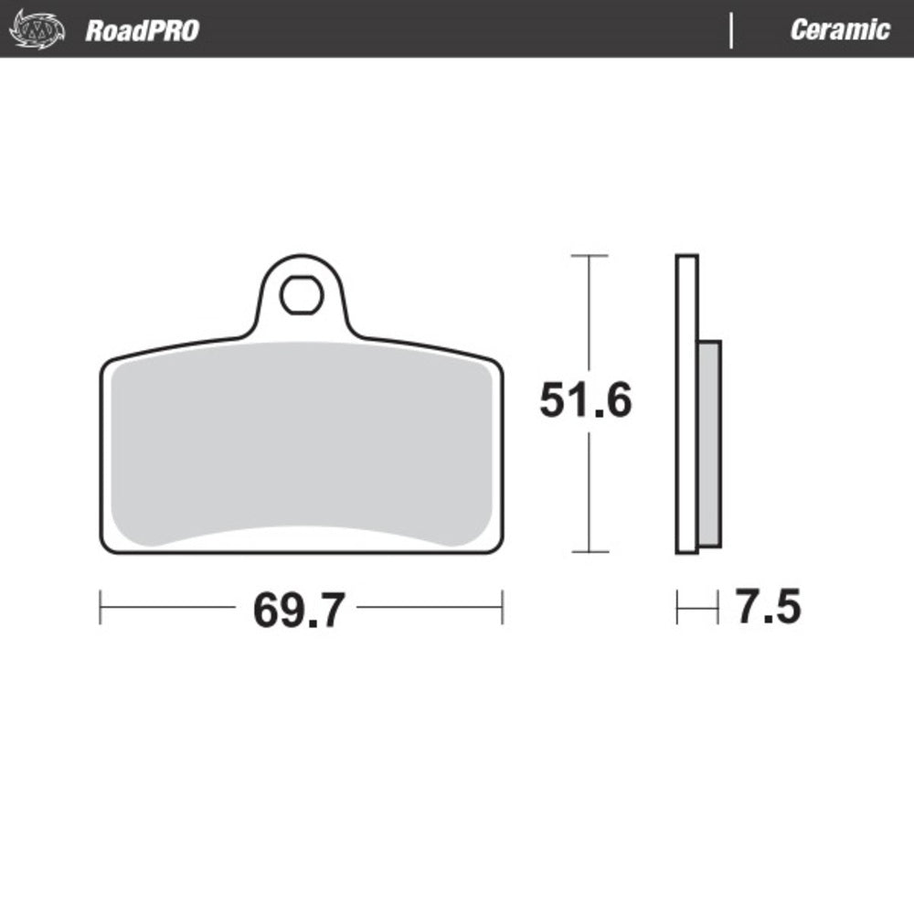 Moto-Master RoadPRO Ceramic Brake Pad (FD0380)