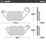 Moto-Master RoadPRO Ceramic Brake Pad (FD0516)