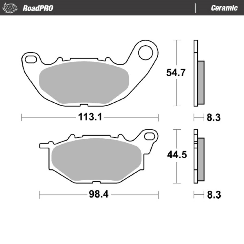 Moto-Master RoadPRO Ceramic Brake Pad (FD0515)