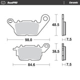 Moto-Master RoadPRO Ceramic Brake Pad (FD0535)