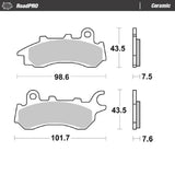 Moto-Master RoadPRO Ceramic Brake Pad (FD0576)