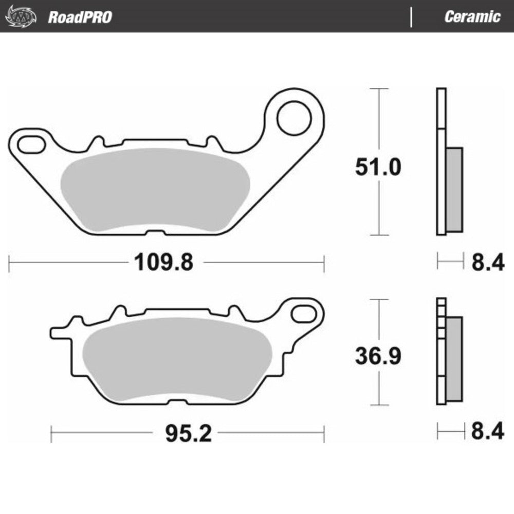 Moto-Master RoadPRO Ceramic Brake Pad