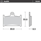 Moto-Master RoadPRO Ceramic Brake Pad (FD0129)