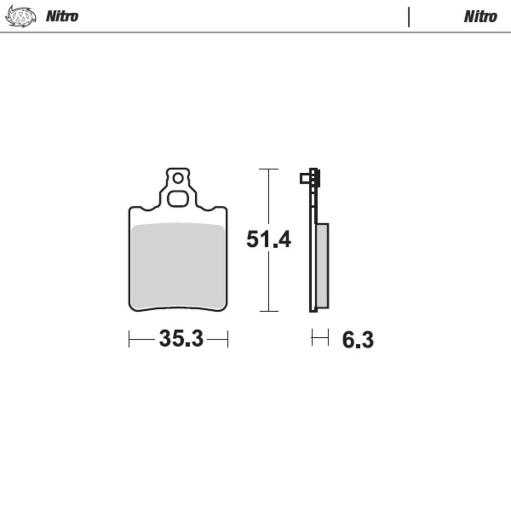 Moto-Master Nitro Sintered Brake Pad (FD0048)