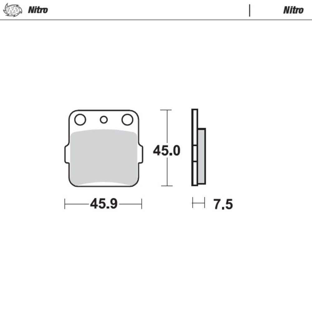 Moto-Master Nitro Sintered Brake Pad (FD0123)