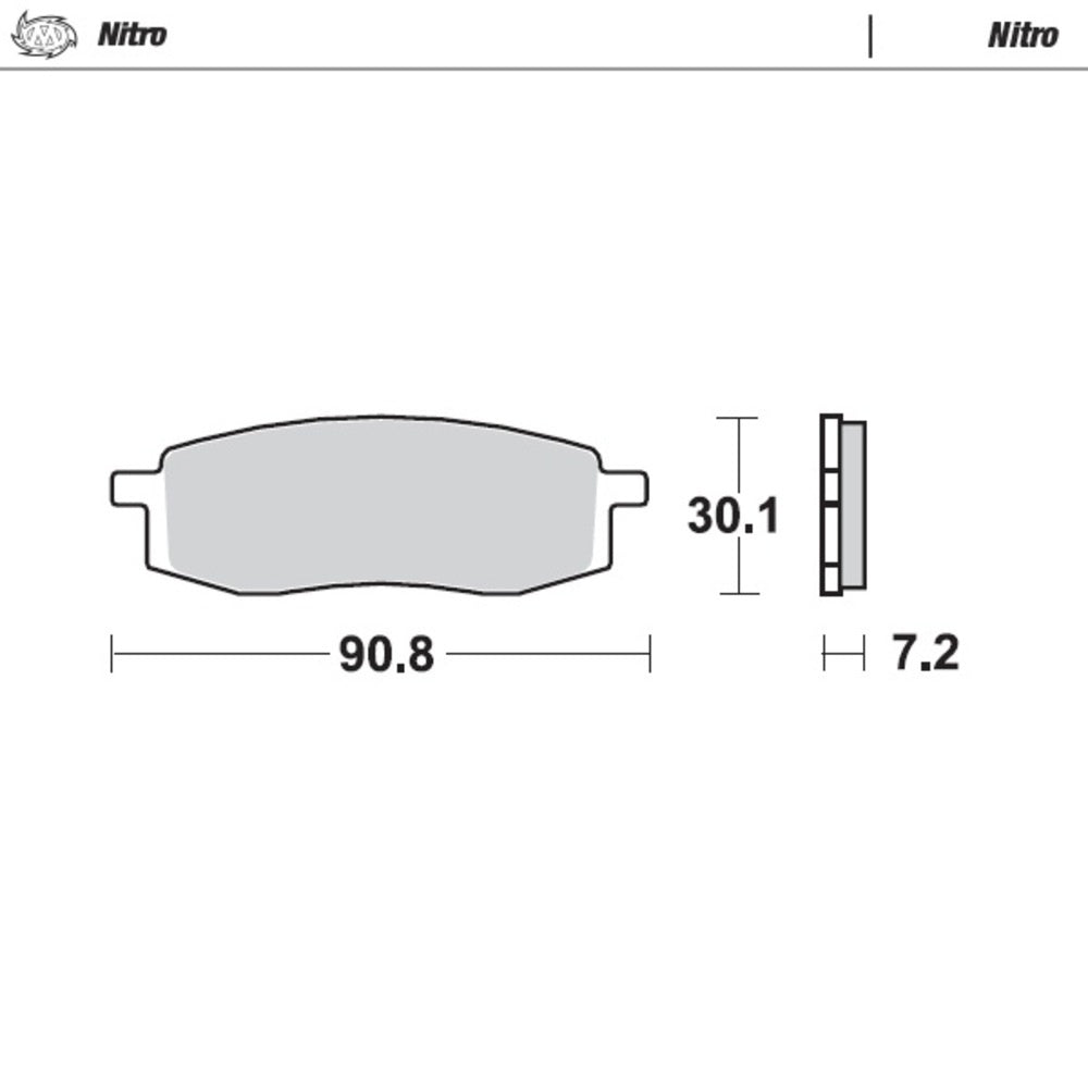 Moto-Master Nitro Sintered Brake Pad (FD0089)