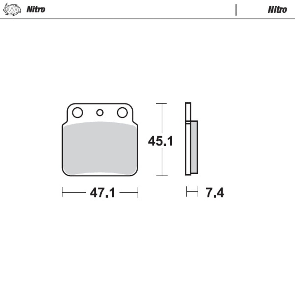 Moto-Master Nitro Sintered Brake Pad (FD0145)
