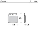 Moto-Master Nitro Sintered Brake Pad (FD0145)