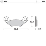 Moto-Master Nitro Sintered Brake Pad (FD0302)