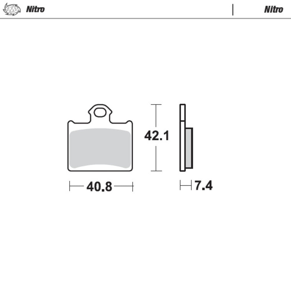 Moto-Master Nitro Sintered Brake Pad (FD0464)