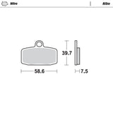 Moto-Master Nitro Sintered Brake Pad (FD0481)