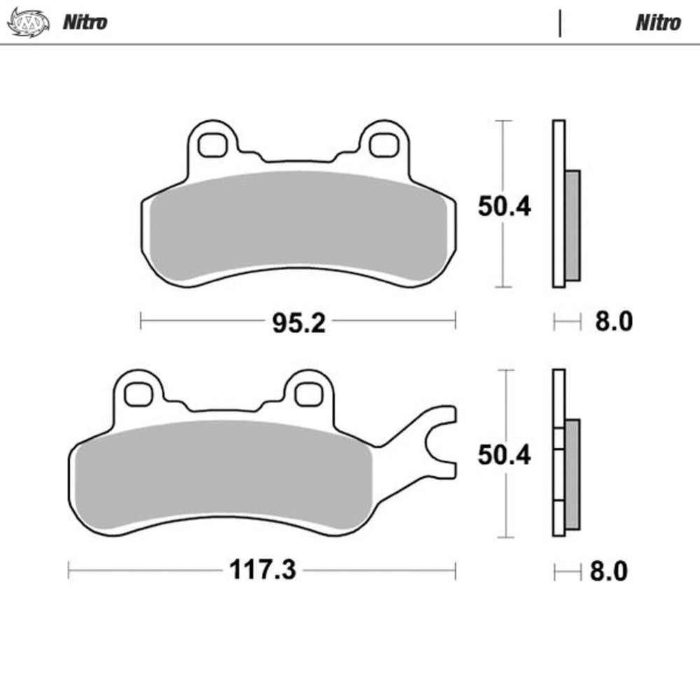 Moto-Master Nitro Sintered Brake Pad
