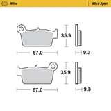 Moto-Master Nitro Sport Sintered Brake Pad (FD0349)