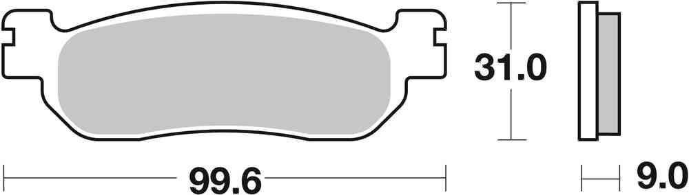 SBS FRICTION - Sinter Rear Brake Pads (SBS 155) - 728LS-