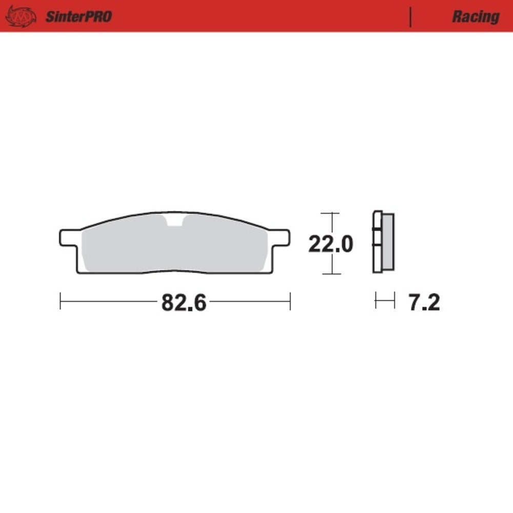 Moto-Master SinterPRO Racing Brake Pad (FD0102)