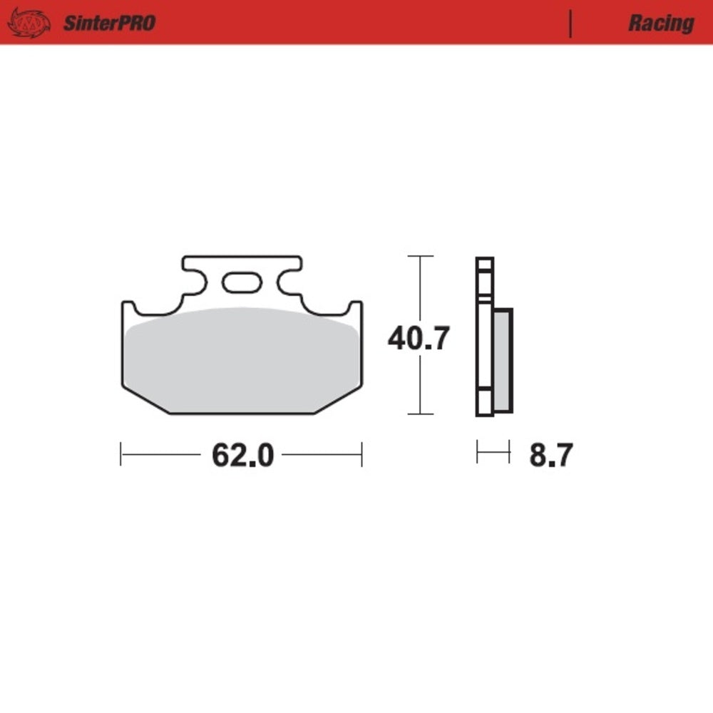 Moto-Master SinterPRO Racing Brake Pad (FD0144)