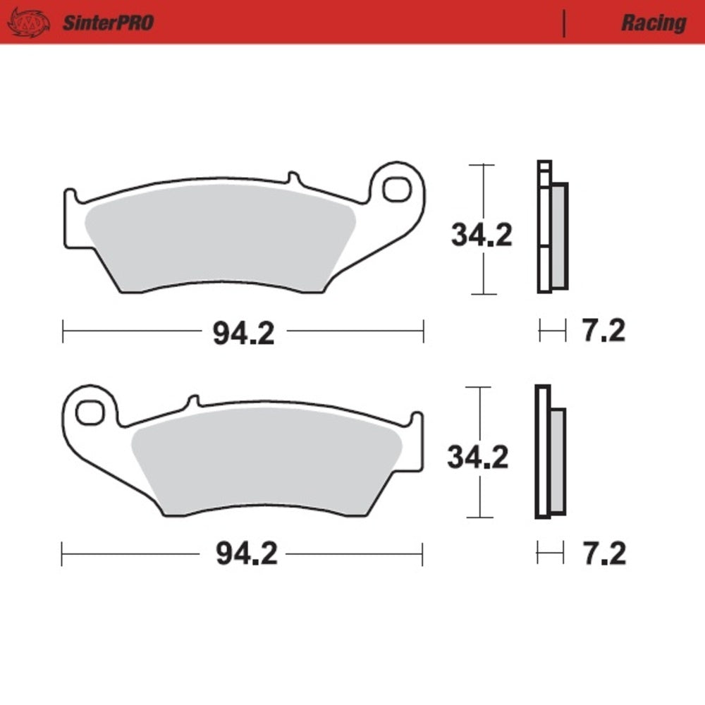 Moto-Master SinterPRO Racing Brake Pad (FD0193)