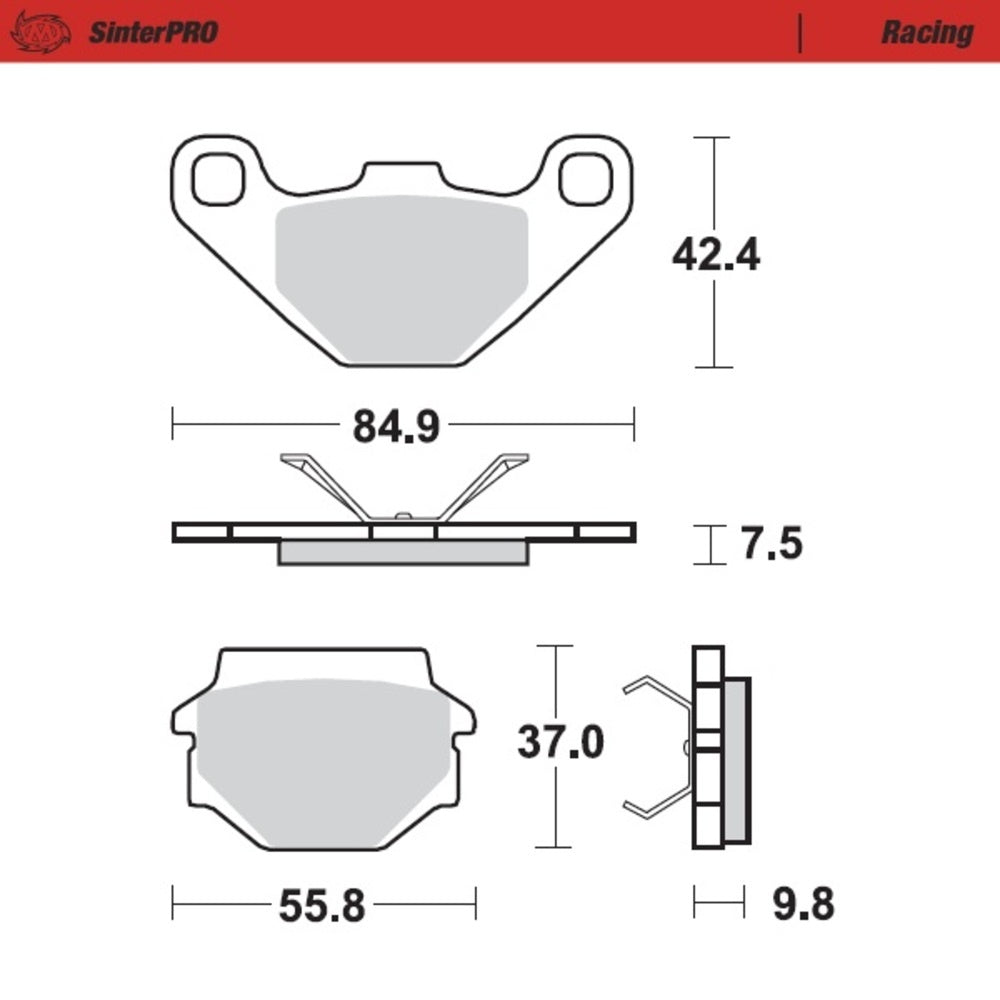 Moto-Master SinterPRO Racing Brake Pad (FD0073)