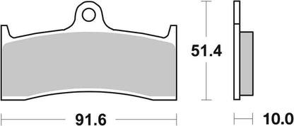 SBS FRICTION - Sinter Front Brake Pads - 729HS-