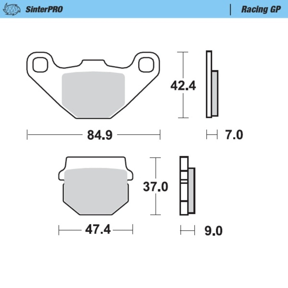 Moto-Master SinterPRO Racing GP Brake Pad (FD0085)