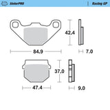 Moto-Master SinterPRO Racing GP Brake Pad (FD0085)