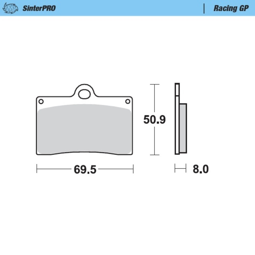 Moto-Master SinterPRO Racing GP Brake Pad (FD0093)