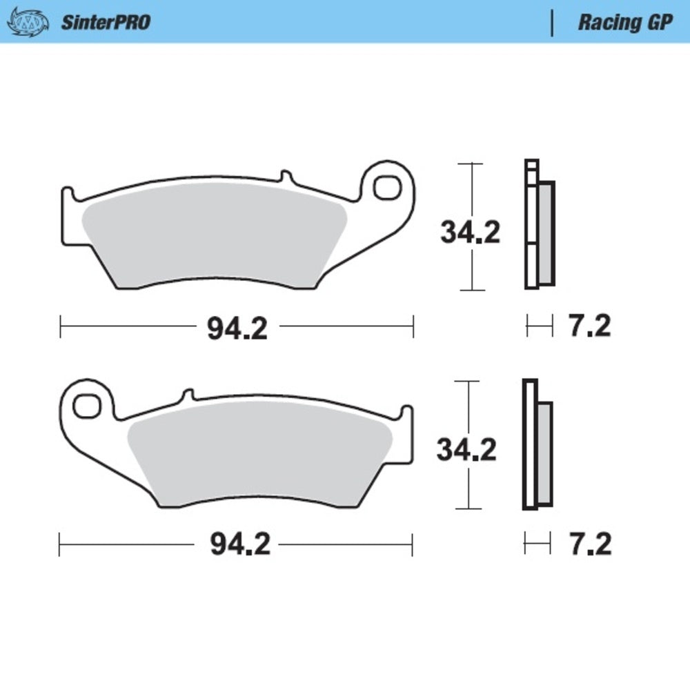 Moto-Master SinterPRO Racing GP Brake Pad (FD0193)