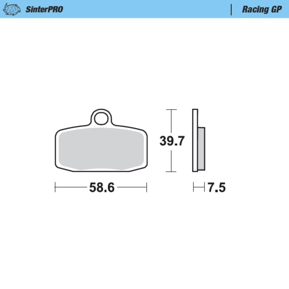 Moto-Master SinterPRO Racing GP Brake Pad (FD0481)